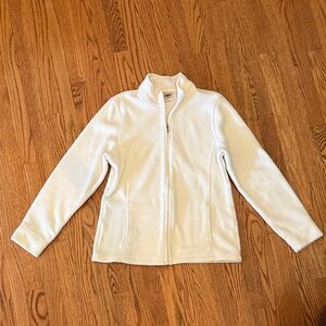 L.L. Bean Women's White Fleece Jacket